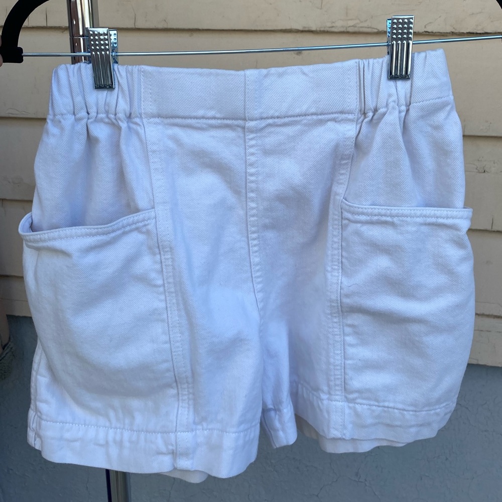 Uniqlo U White Denim Shorts